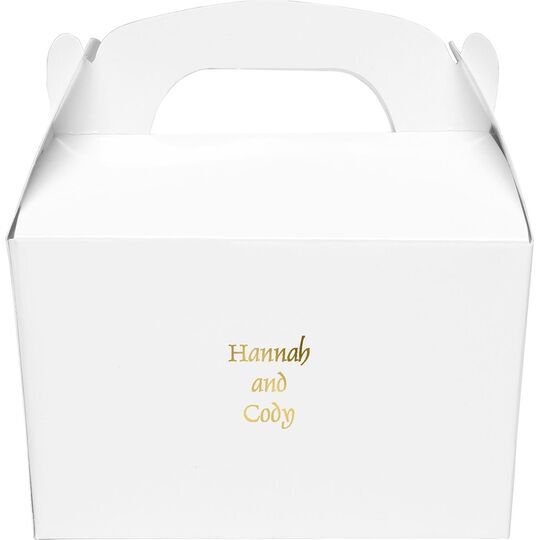 Always Flaunt Your Names Large Favor Boxes